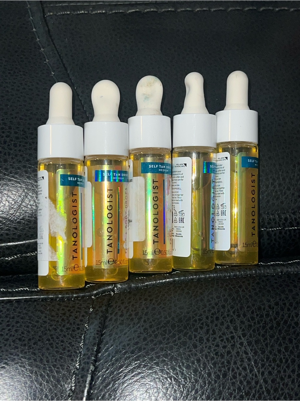 New Tanologist self tan drops set of 5 medium shade